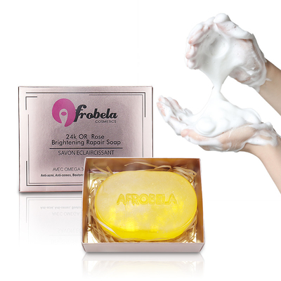 De privé Zeep van de Etiket24k Gouden Rose Soap Skin Care Whitening Bar